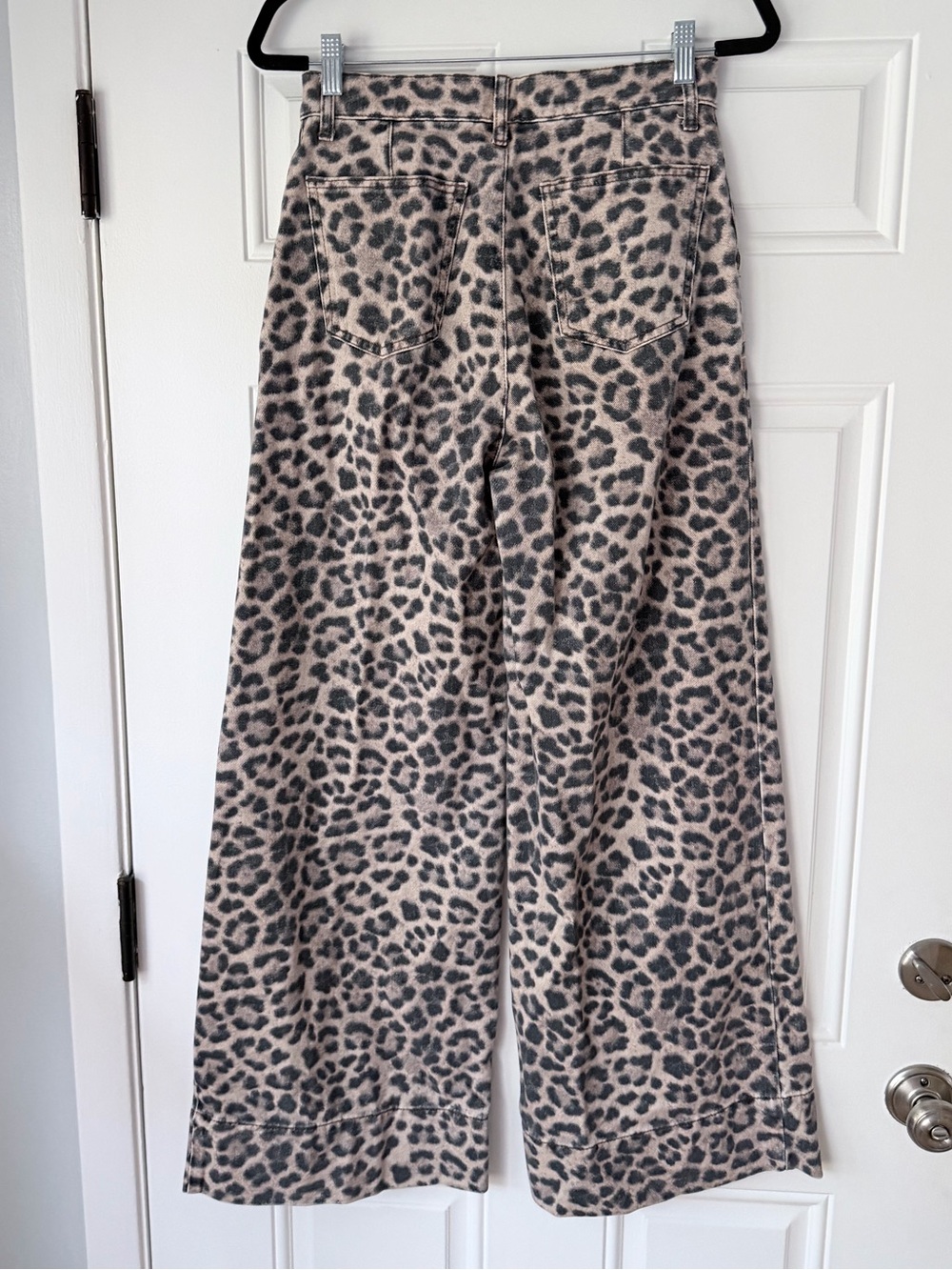 Anthropologie Pilcro Leon Double Hem High Rise Wide Leg Cuffed Jeans size 25 - Picture 3 of 6